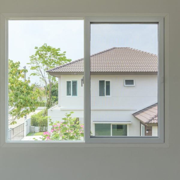 Glass,Window,Frame,House,Interior,On,White,Wall